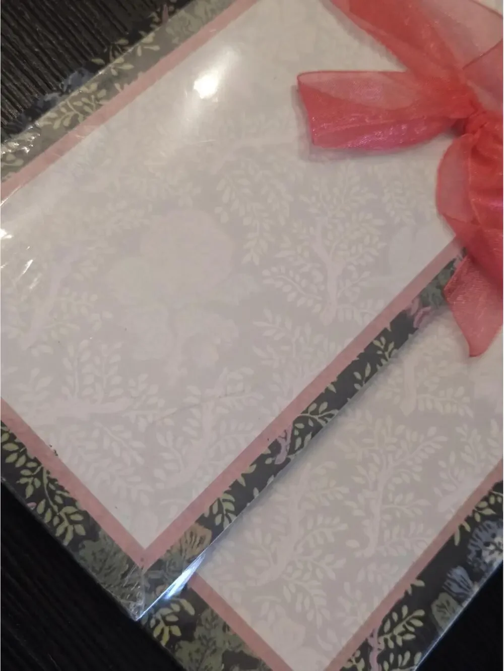 2004 Present Perfect Duets Cottage Rose Desk Pad & Note Pad Set Sealed New
